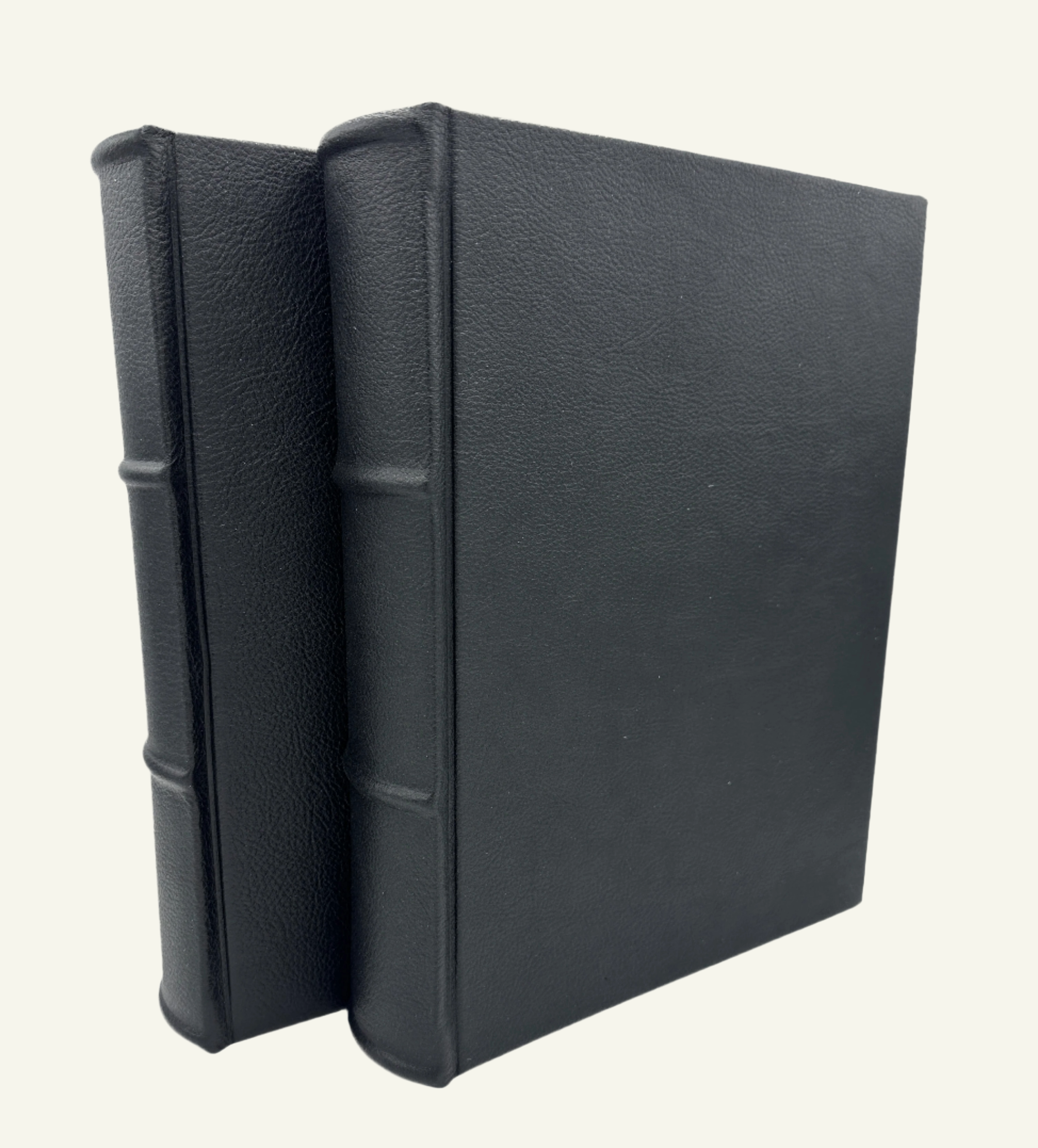 Handmade Italian Black Leather Photo Album 10x12