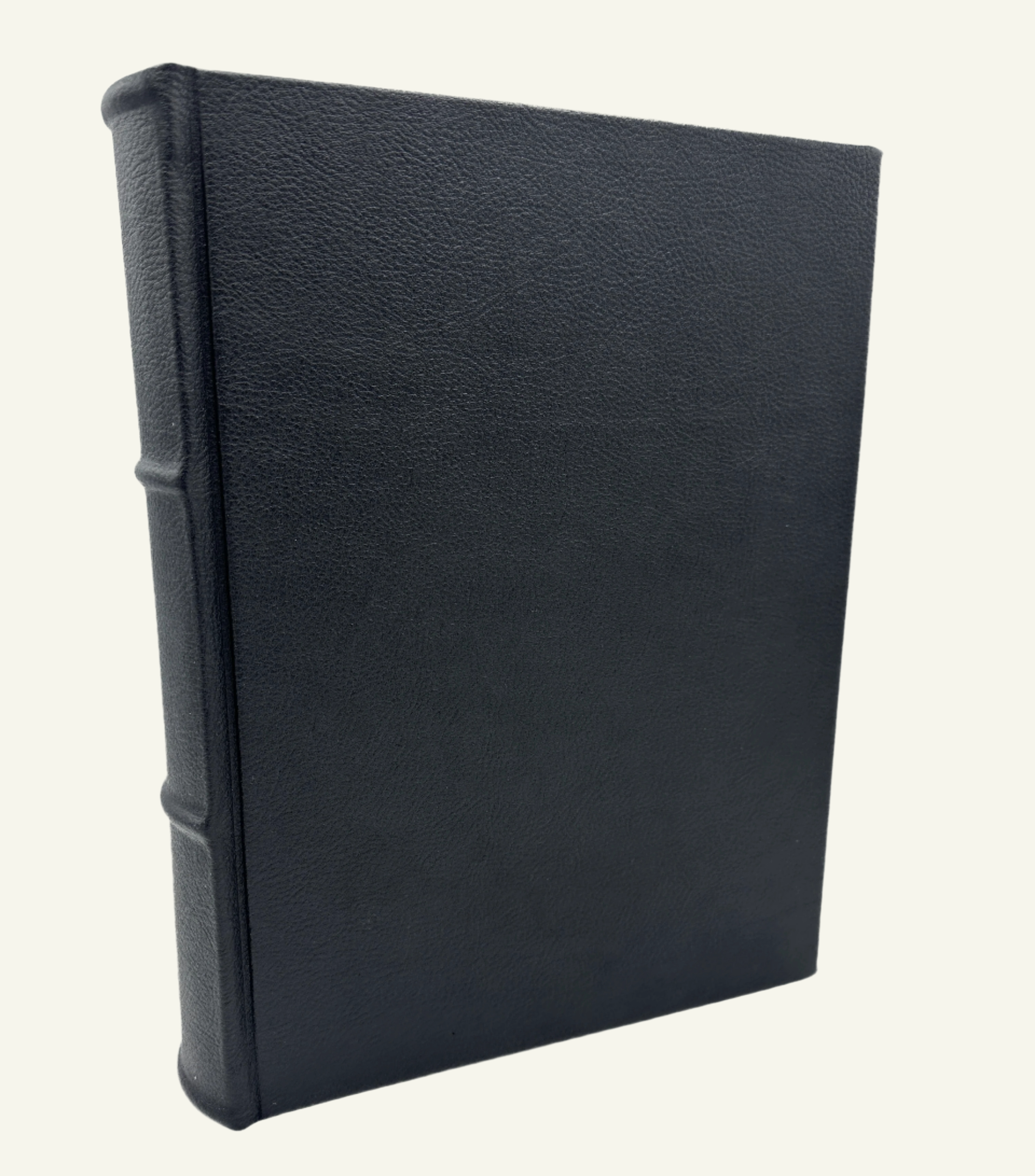 Handmade Italian Black Leather Photo Album 10x12