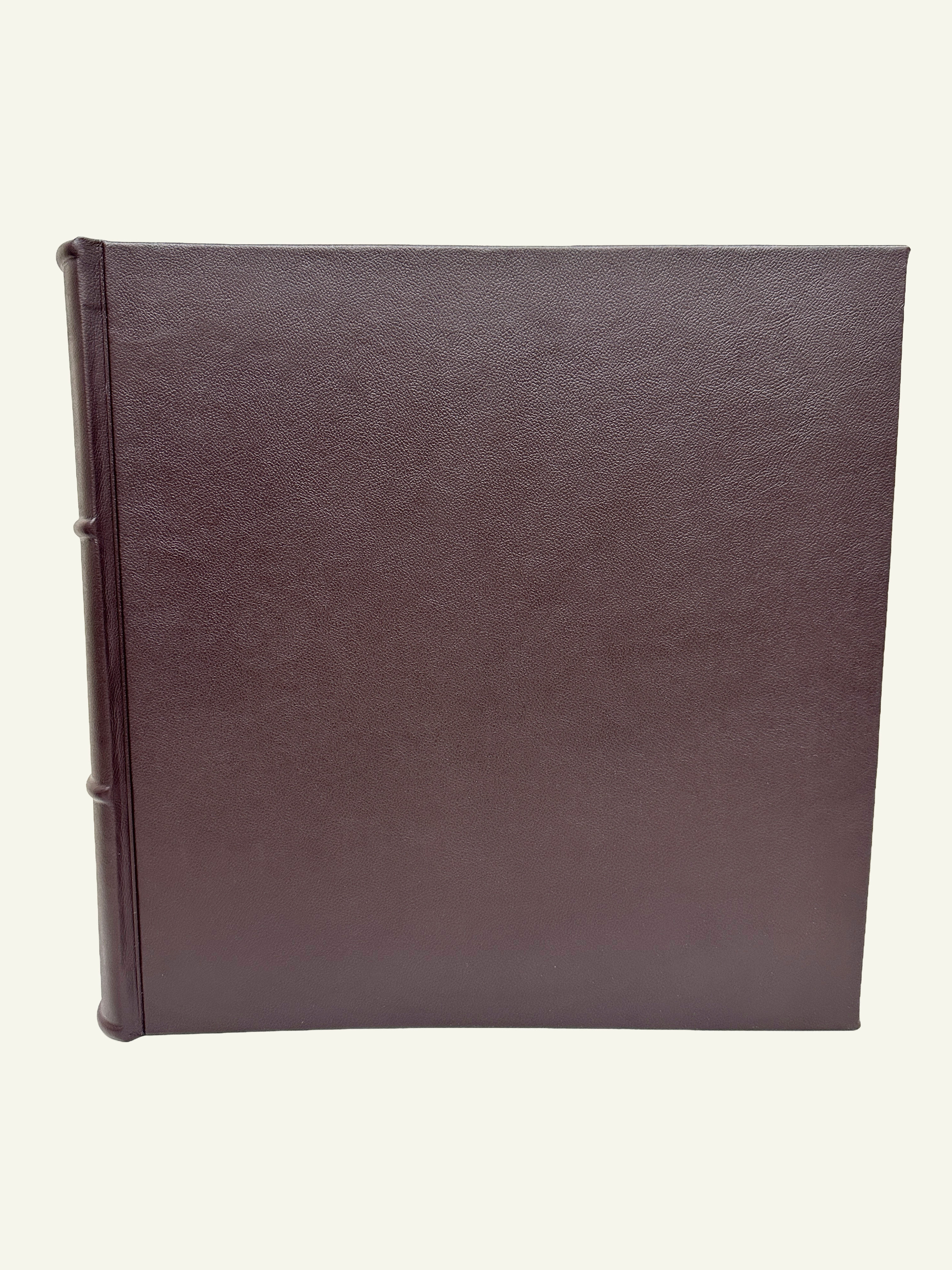 Large Handmade Italian Leather Scrapbook / Photo Album 12x12