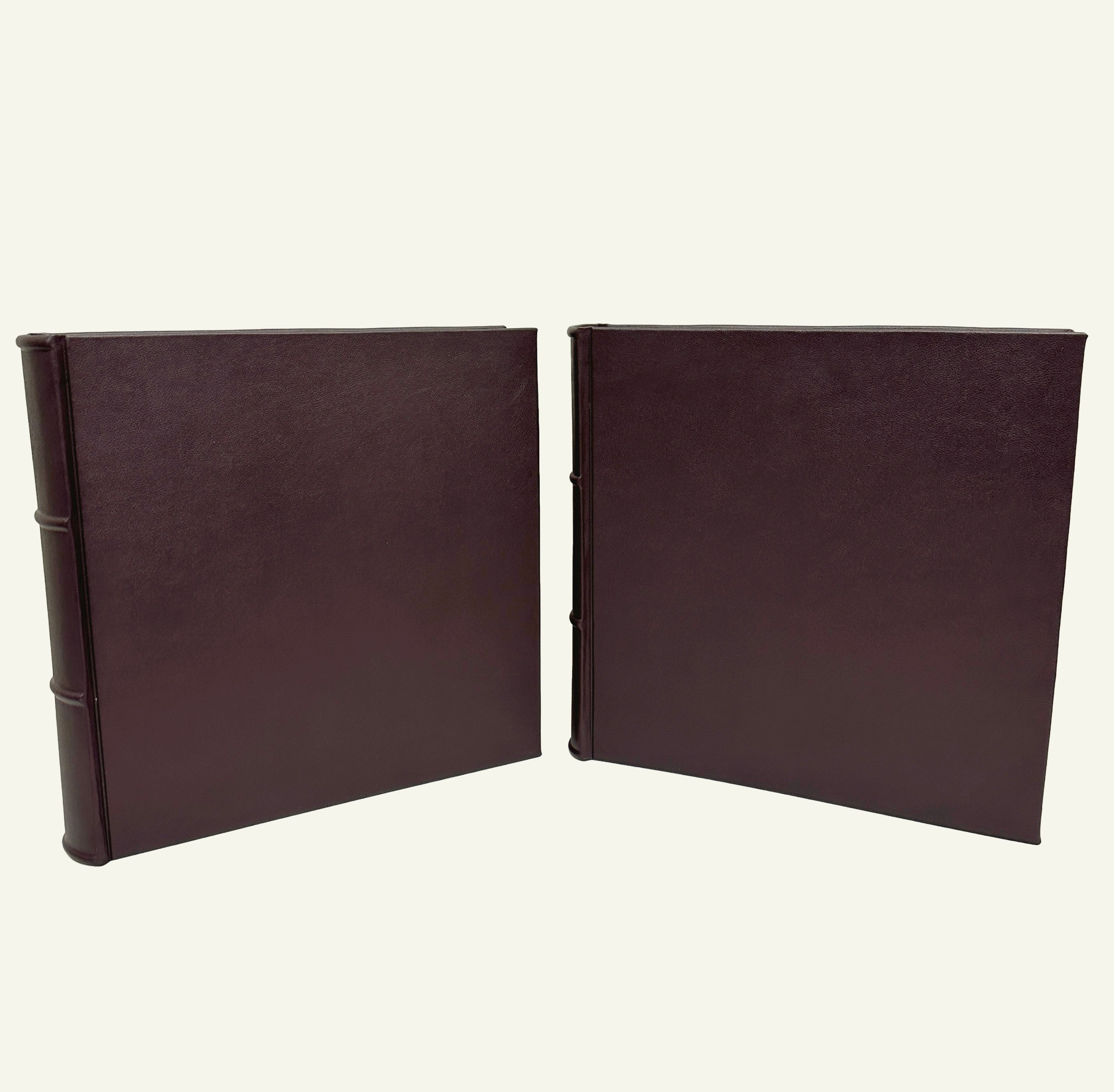 Extra-Large Handmade Italian Leather Photo Album 14x14