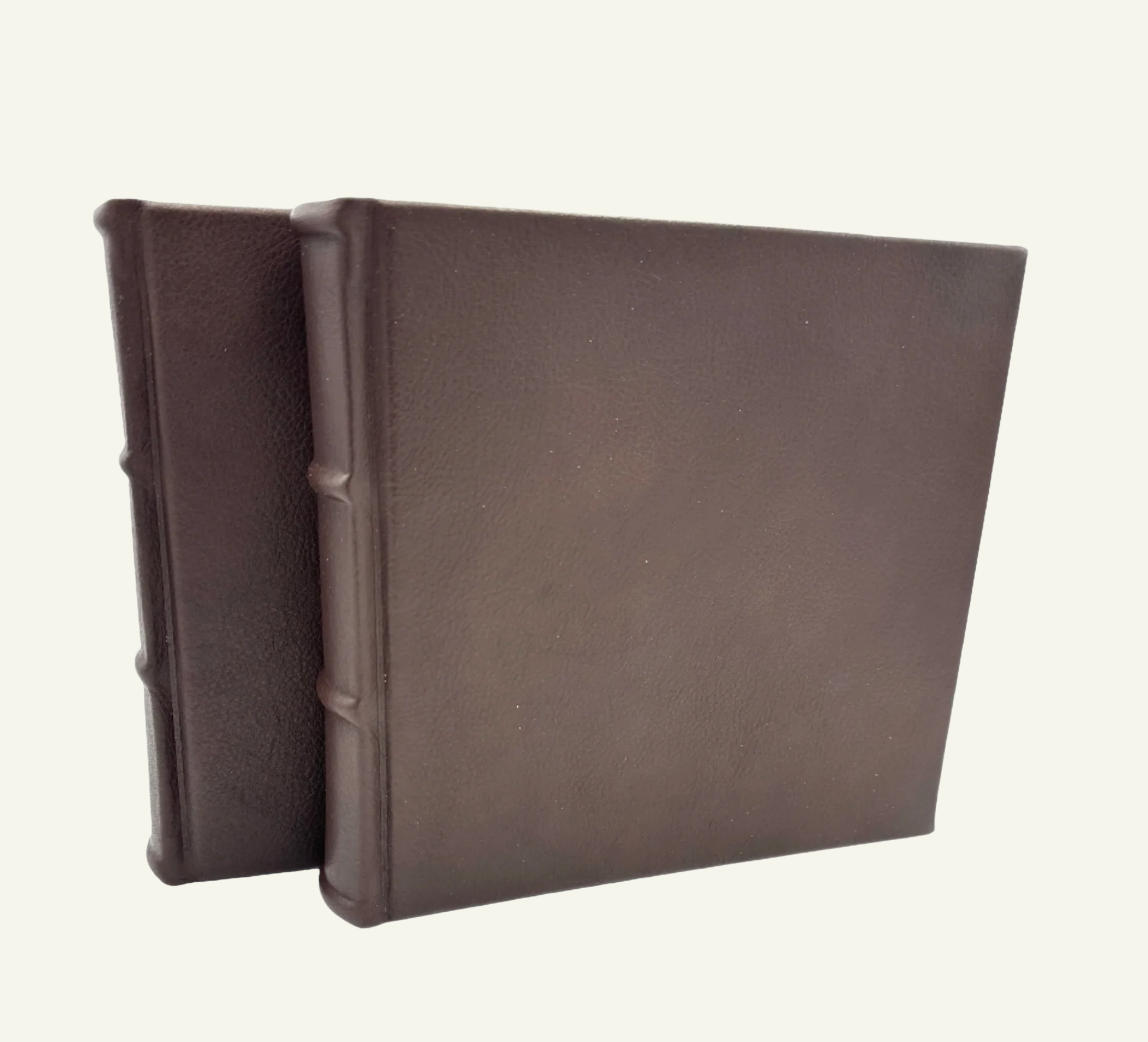 2 Handmade Italian Leather Photo Albums 9x8