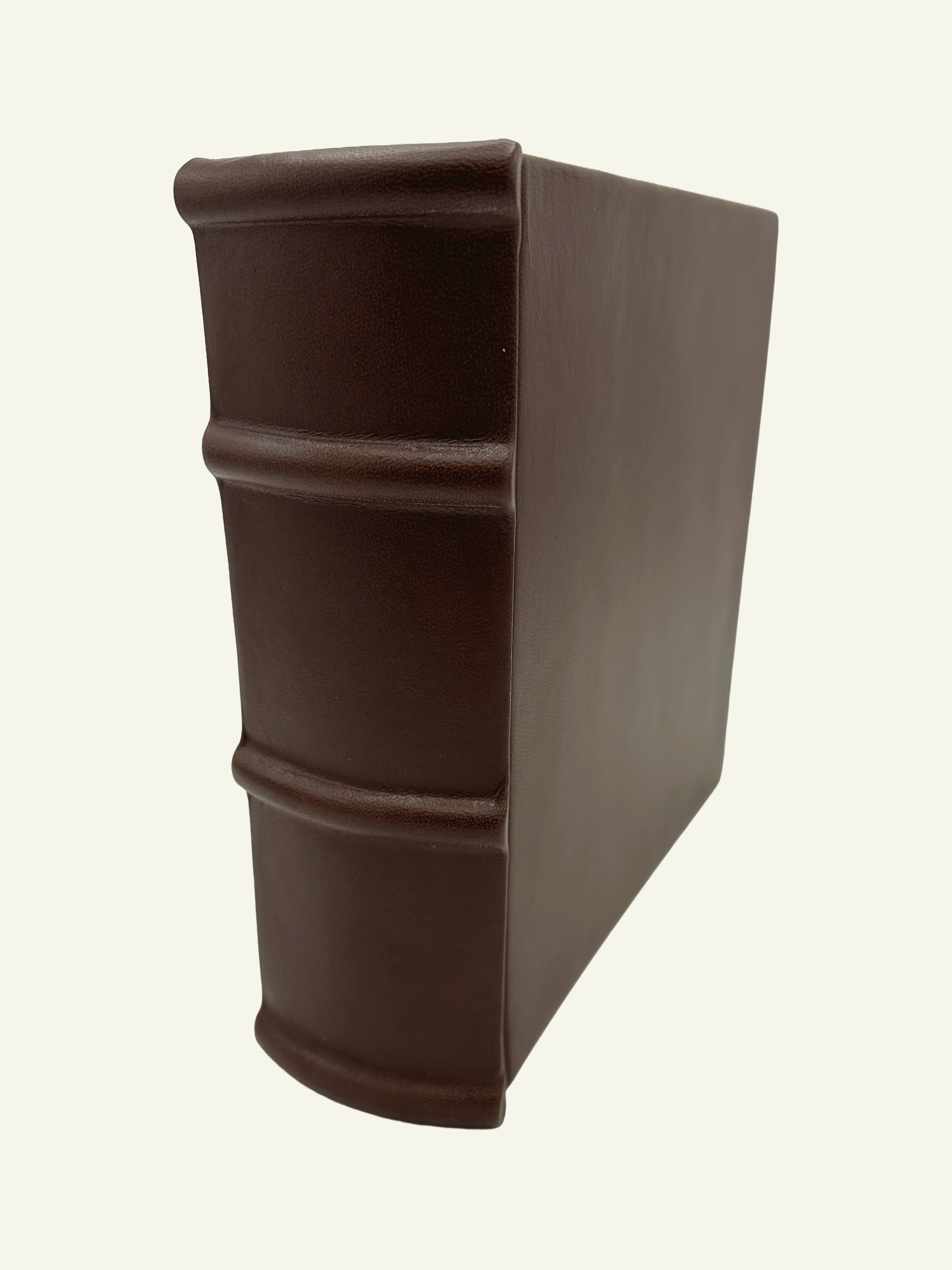 Handmade Artisanal 9x8 Extra Thick Album with rounded and raised spine