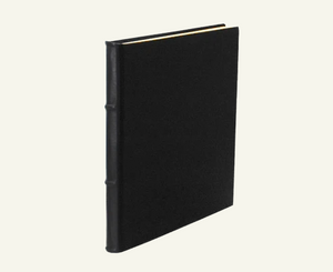 Black Italian Leather Journal