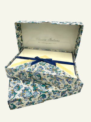 10 pack Blue Florentine Folded Note Cards with Matching Envelopes