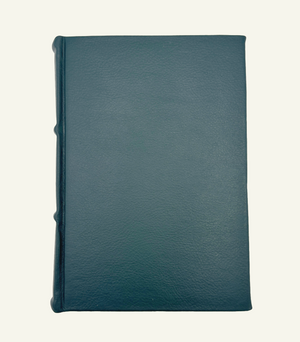 Blue leather lined journal