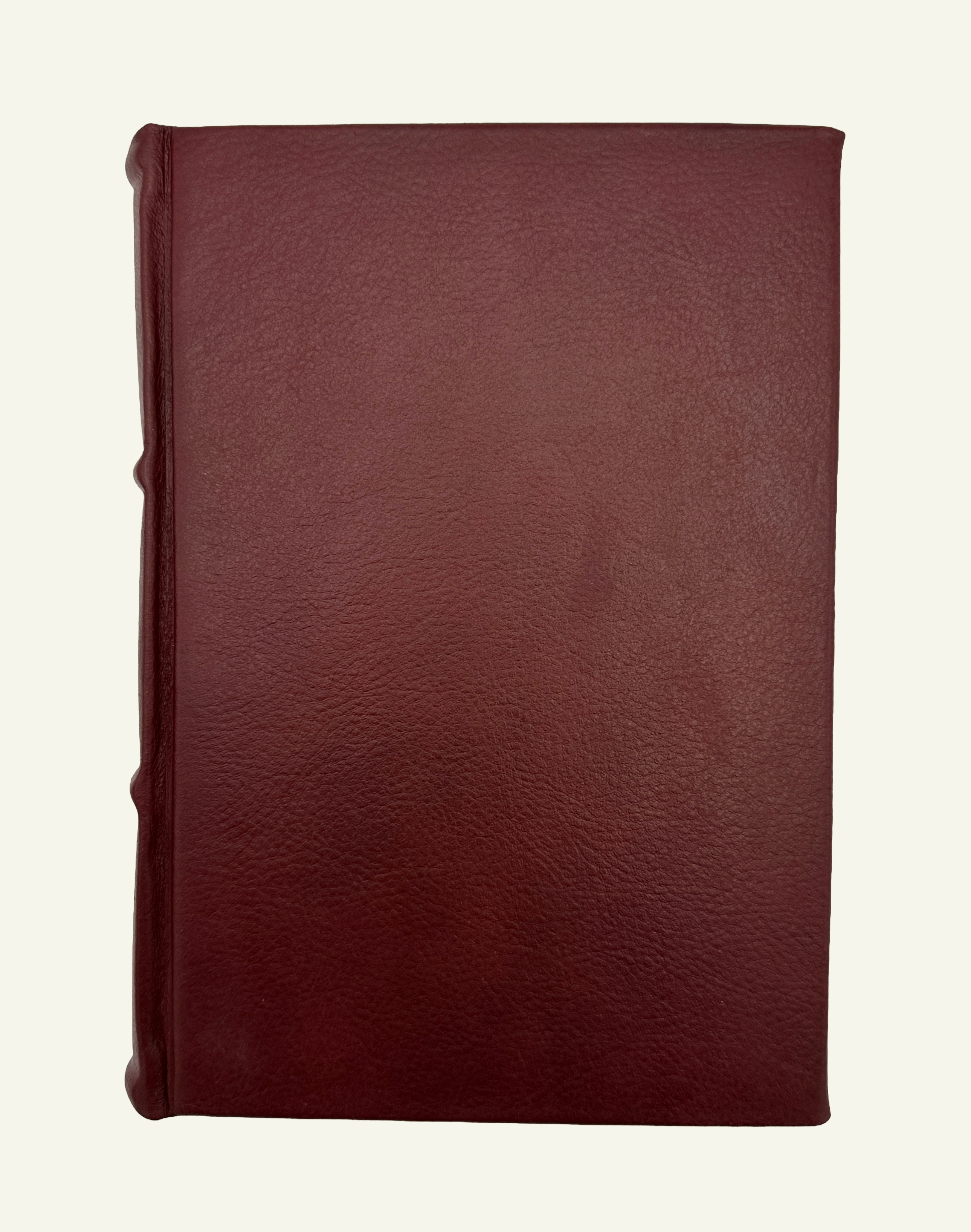 Burgundy leather lined journal