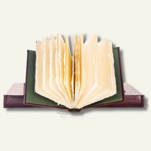 Classic Leather Guestbook With Handmade Amalfi Paper