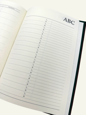 Refillable Day Planner Insert with contacts