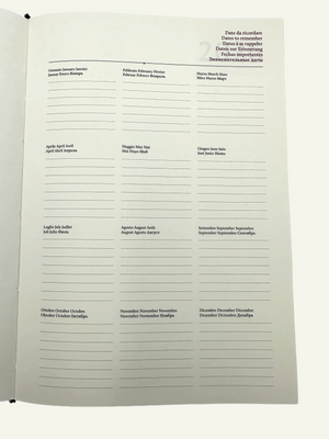 Refillable Day Planner Insert - Dates to remember