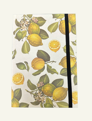 Italian Made Sicilian Lemon Grove Hardcover Journal with Elastic Closure