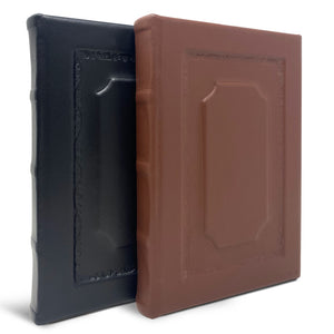 Elegant Handmade Raised Panel Lined Journal - 2 colors