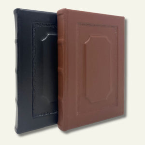 Elegant Handmade Raised Panel Lined Journal - 2 colors