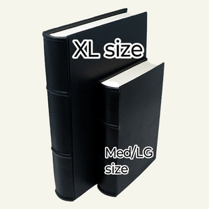 Black Leather Extra Thick Journals in two sizes