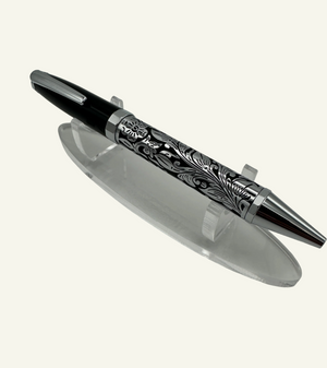 Italian made Floral Ballpoint Twist-Top Pen