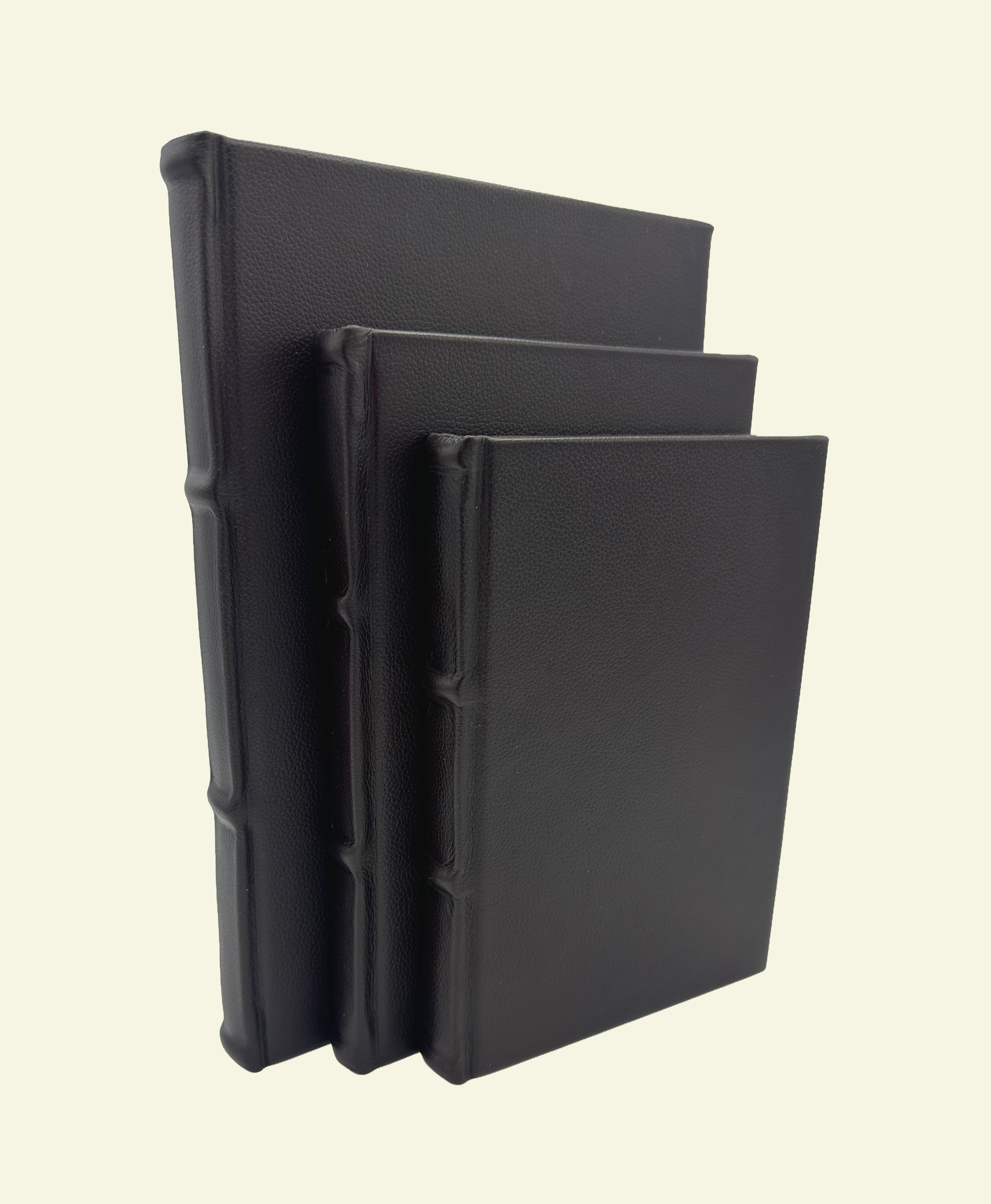 Thin Leather Guestbooks in three sizes