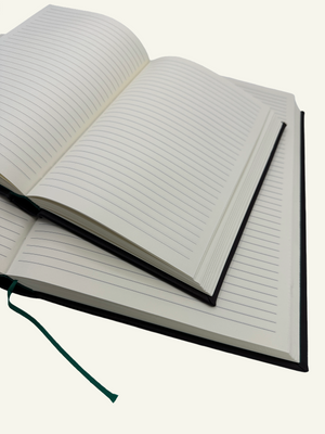 Hand-Cut & Deckled Edge Lined Paper Detail