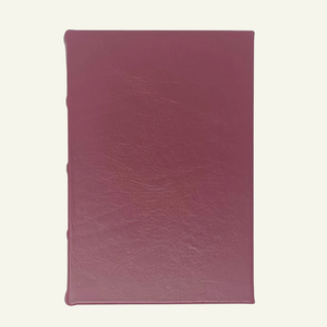 Handmade Hardcover Lined Leather Journal in Burgundy