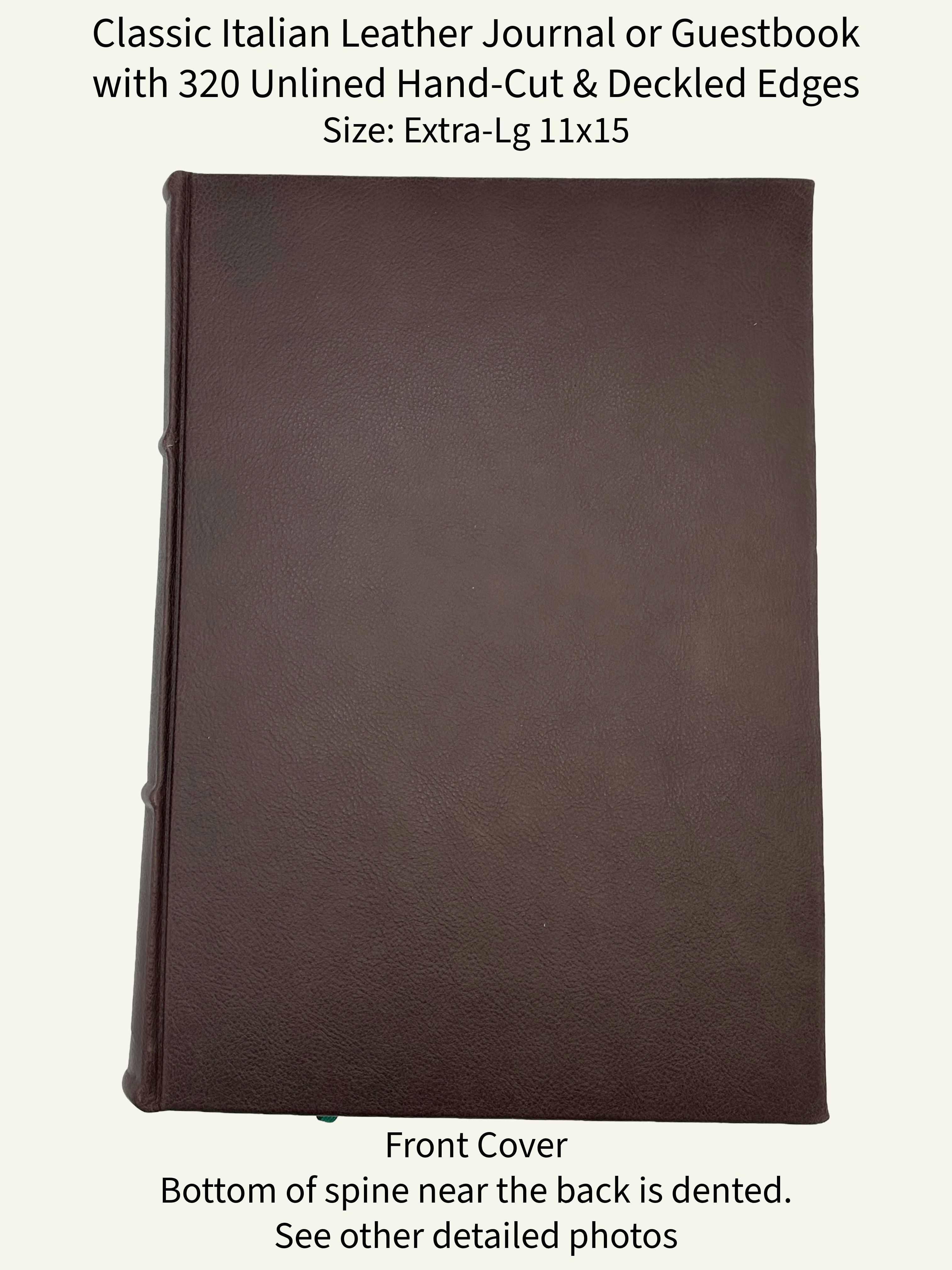 *Imperfect* Classic Leather Journal with Unlined Hand-Cut Deckled Edges