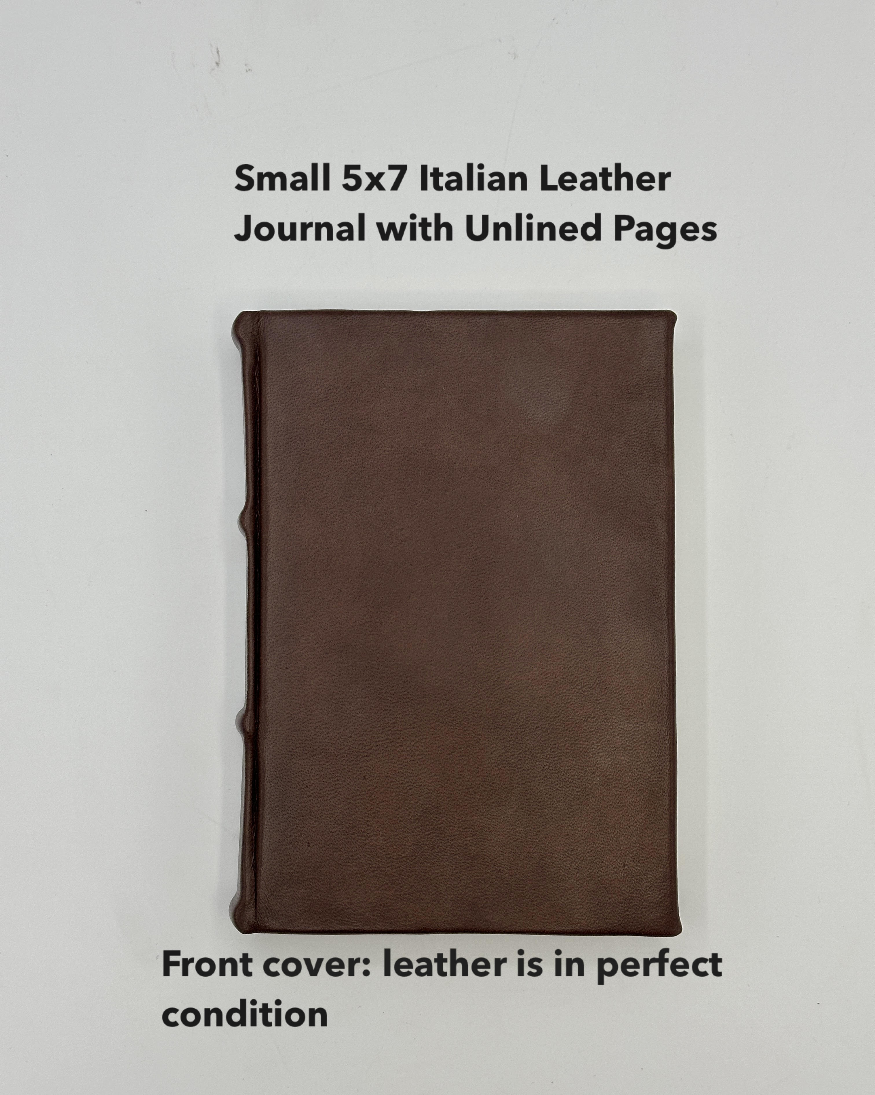 *Imperfect* Classic Leather Journal With Unlined Pages