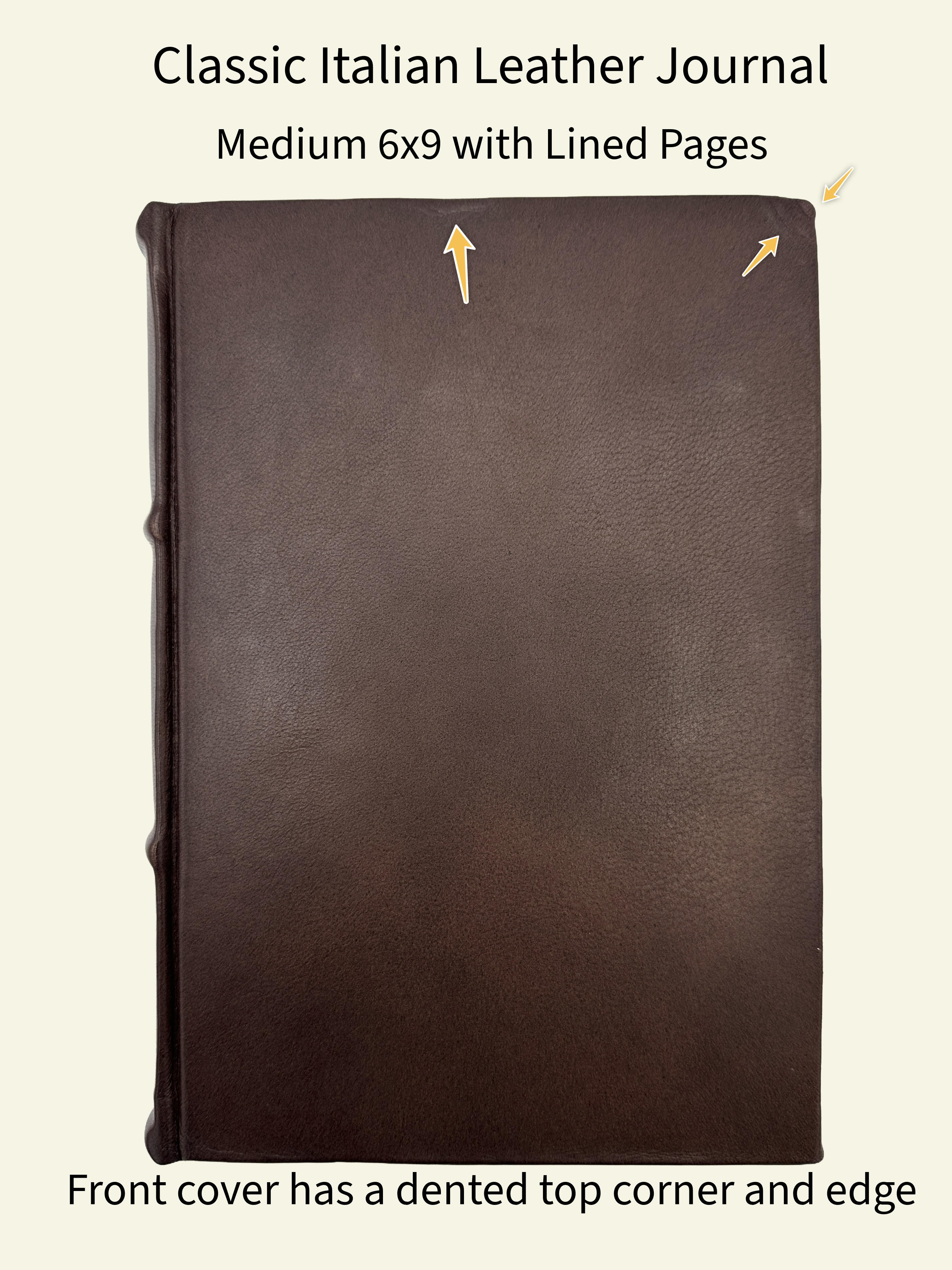 *Imperfect* Classic Leather Journal With Lined Pages