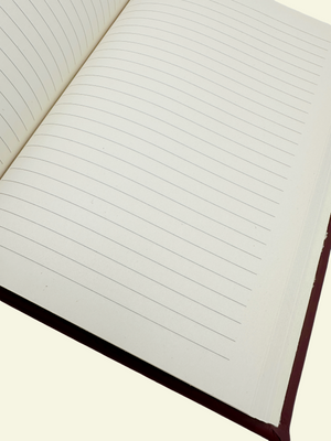 Lined Pages in Merlot Wine Leather Journal