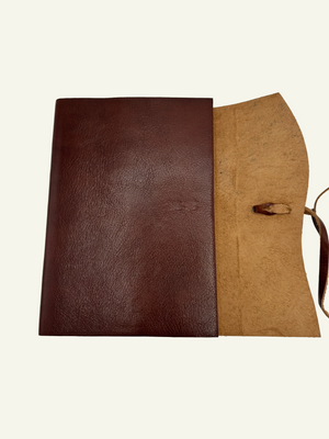Soft Wrap Lined Journal in Rich Brown