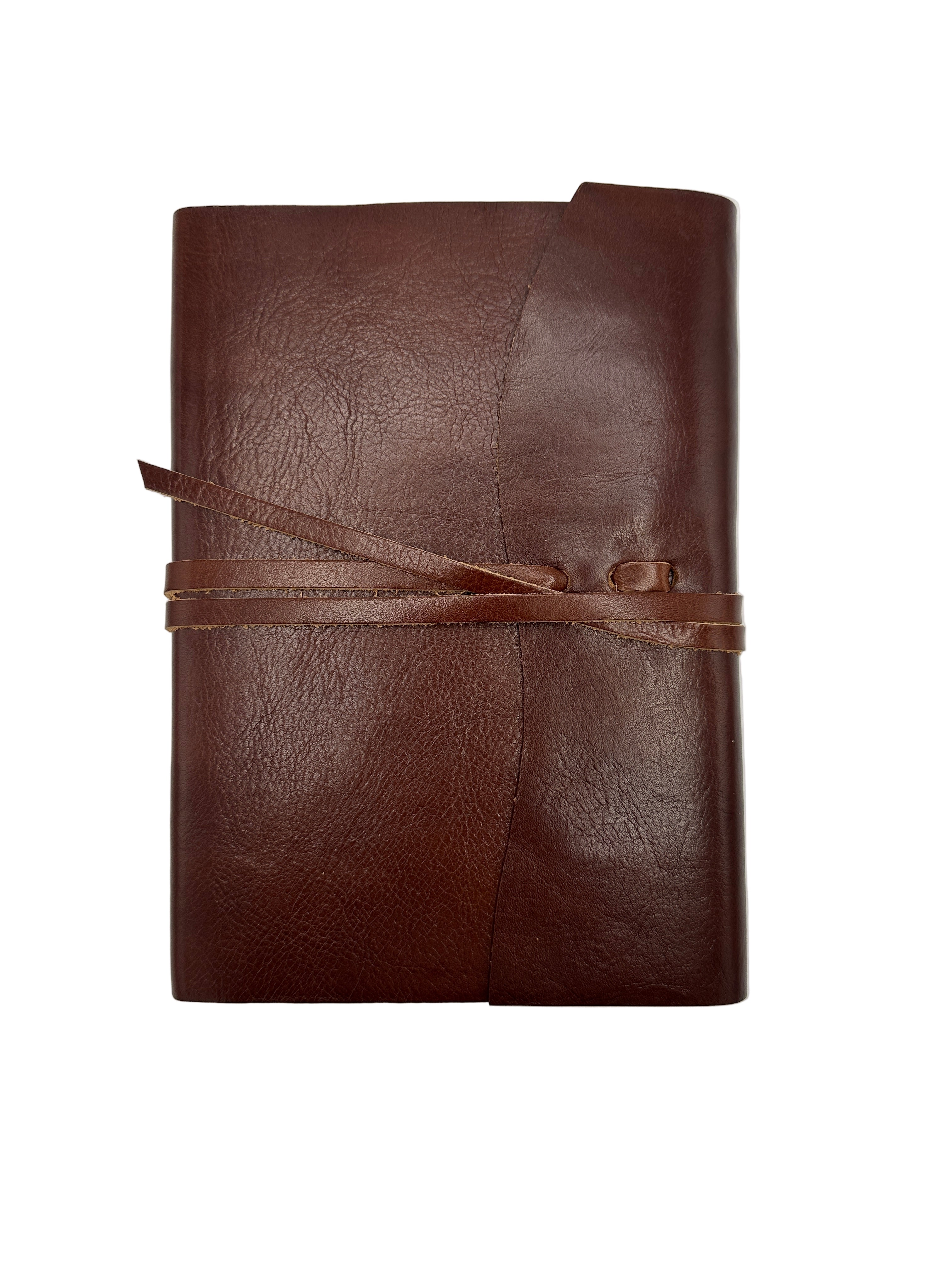 Softcover Leather Wrap Lined Notebook - 3 colors
