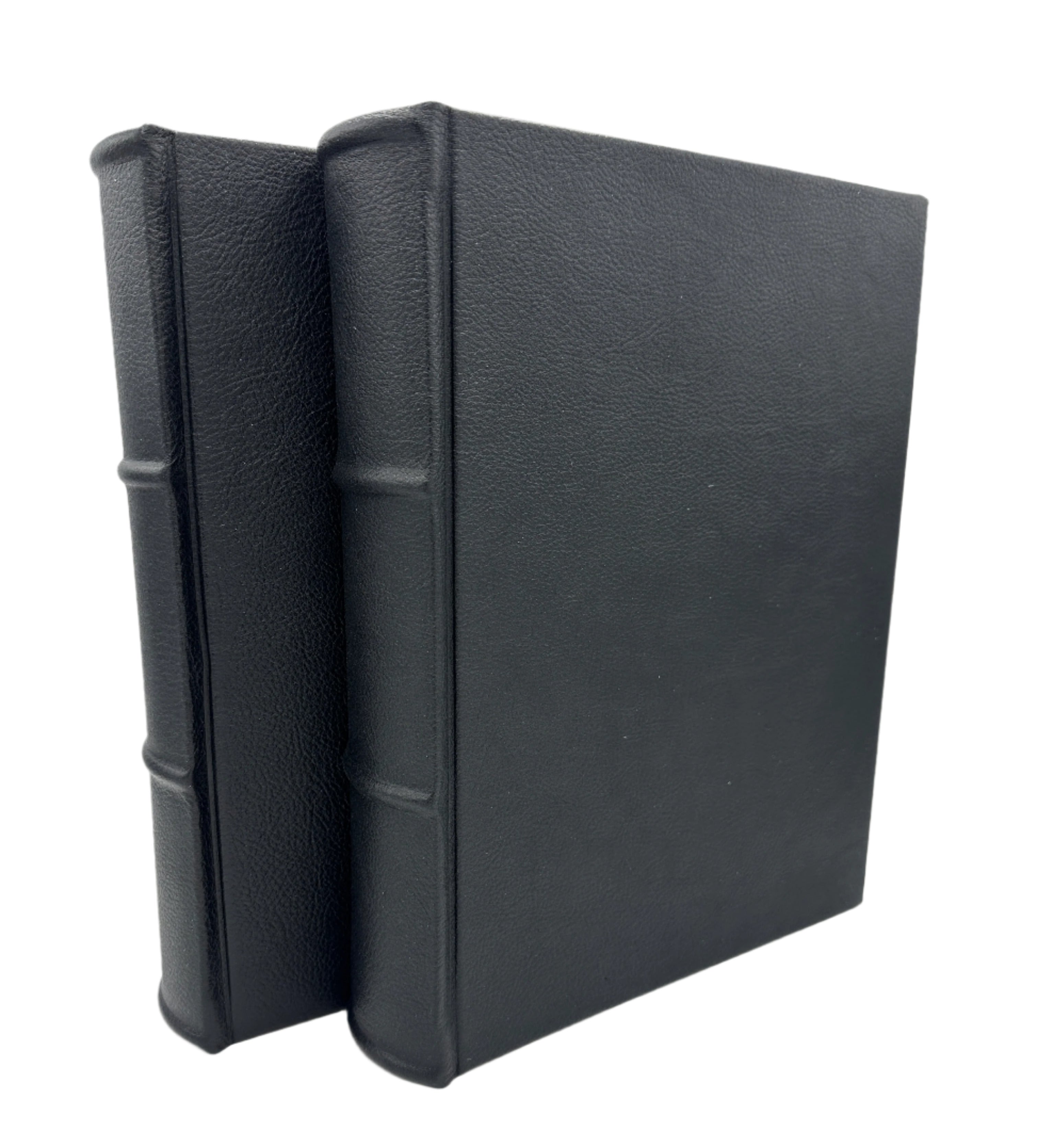 Handmade Italian Black Leather Photo Album 10x12