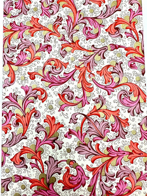 Red Florentine Paper