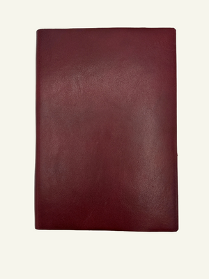 Softcover Italian Leather Journal in Bordeaux