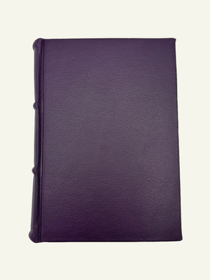 Handmade Italian Violet leather journal