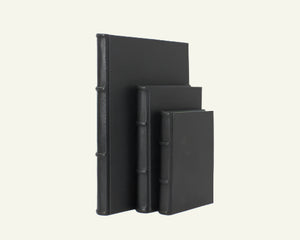 Black Leather Journal Refillable 2
