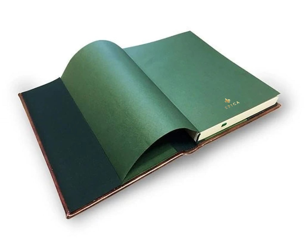 classic handmade Italian leather journal refillable hardcover
