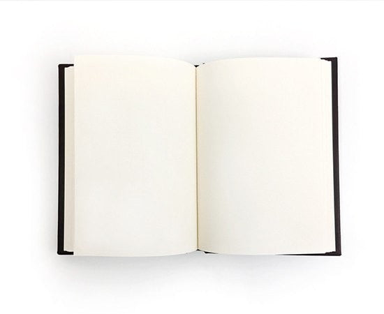 Refillable Softcover Leather Journal With Clasp Tab Closure - unlined pages