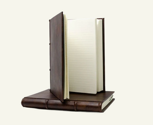 Lined Italian Leather Journal & Guestbook