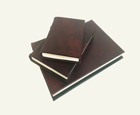 Classic Italian leather journal with lined pages 2