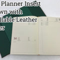 Refillable Leather Day Planner 2024 (Med A5 size)
