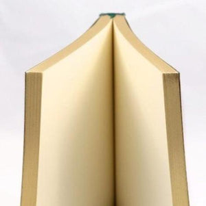 Nostalgia Notebook - Refillable Leather Journal with Black Straps and gilded pages