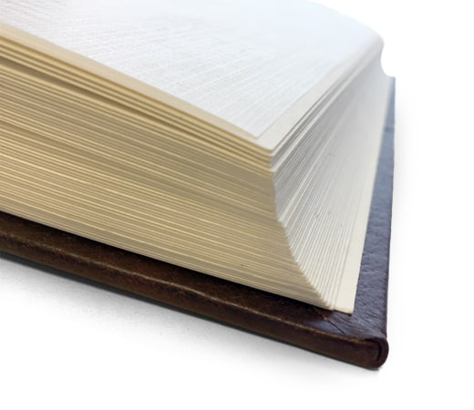 Handmade Italian Leather Photo Album with Ivory Pages