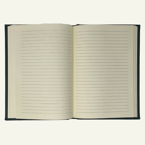 hunter green journal with Lined pages