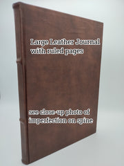 Classic Leather Journal With Lined Pages *Imperfect*