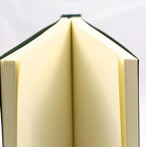 Nostalgia Notebook - Refillable Leather Journal with Black Straps with Unlined Pages