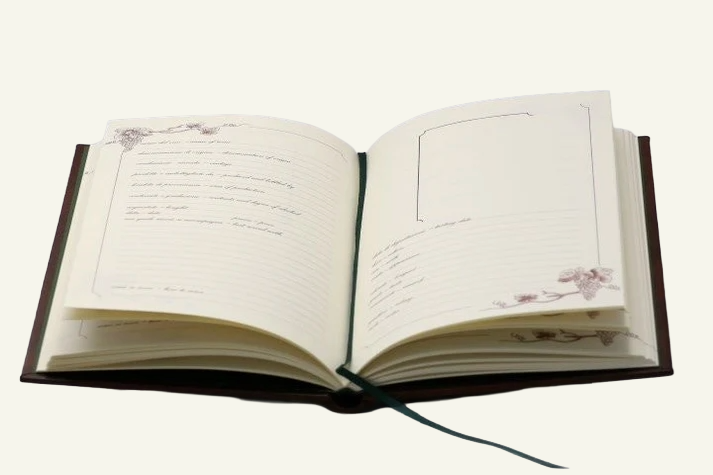 Epica's Handmade Italian Leather Wine Journal
