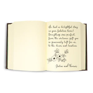 Leather guestbook journal 4