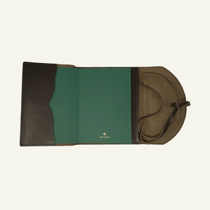 Leather Travel Journal - refillable wrap book x paper insert