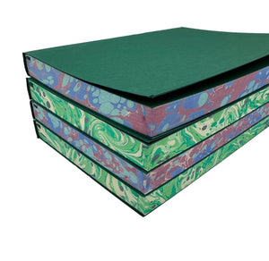 Marbleized edge refill inserts