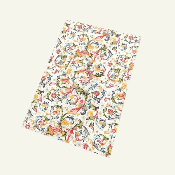 Multi-color Florentine paper journal with gilded unlined pages