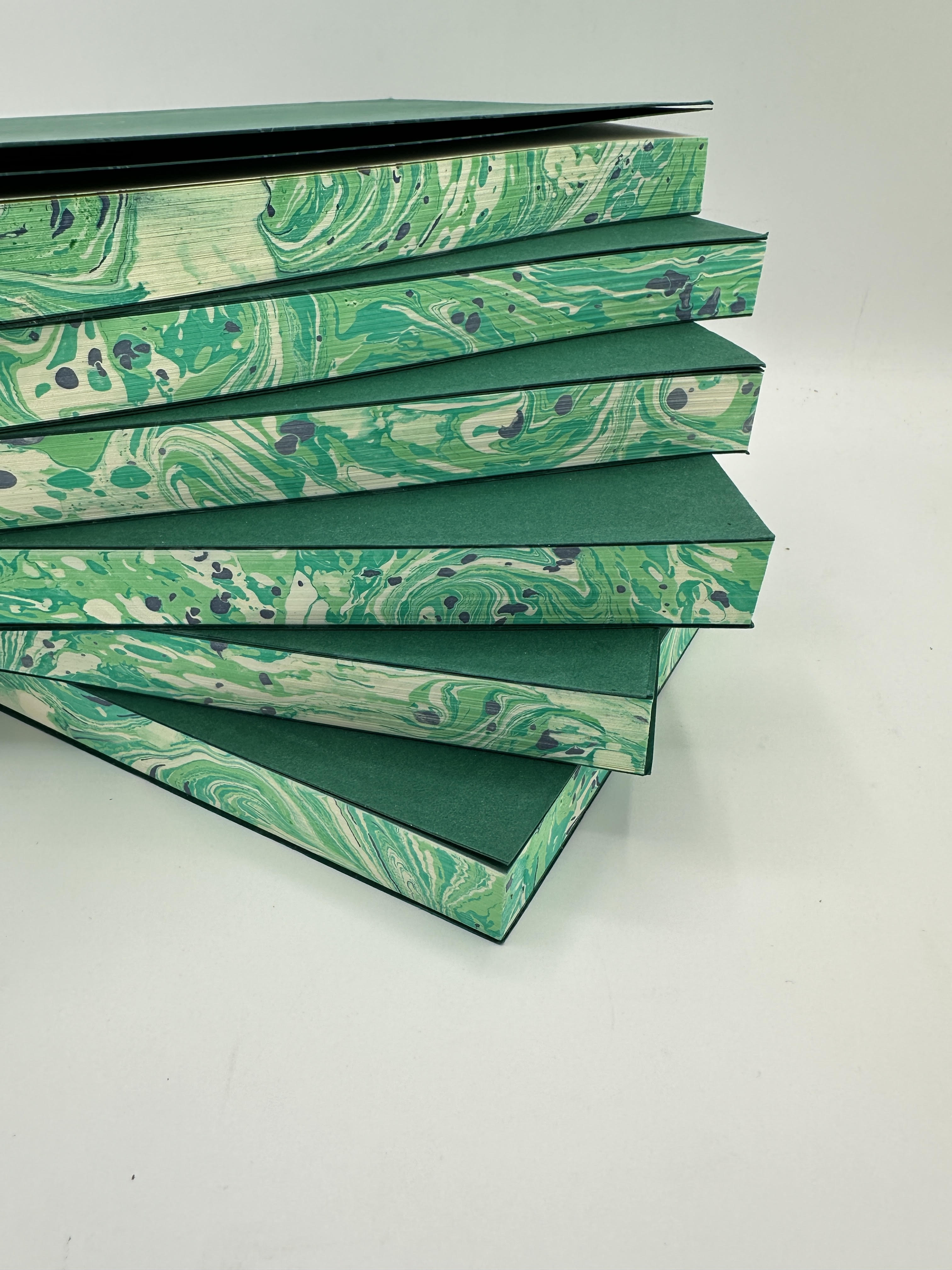 Journal Refill/Insert with Marbleized Page Edges - Lined