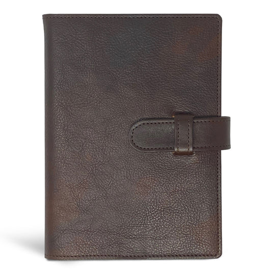 Refillable leather clasp closure journal softcover 1