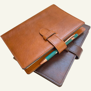 Refillable Leather Journal with Clasp Closure 1